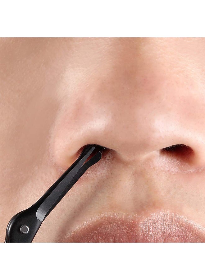 3.5" Rounded Tip Vintage Stork Scissors, Professional Stainless Steel with Black Titanium Coated, Cuticle Pedicure Beauty Grooming Scissors for Eyebrow, Facial Hair, Dry Skin, Nose Hair - Image 2